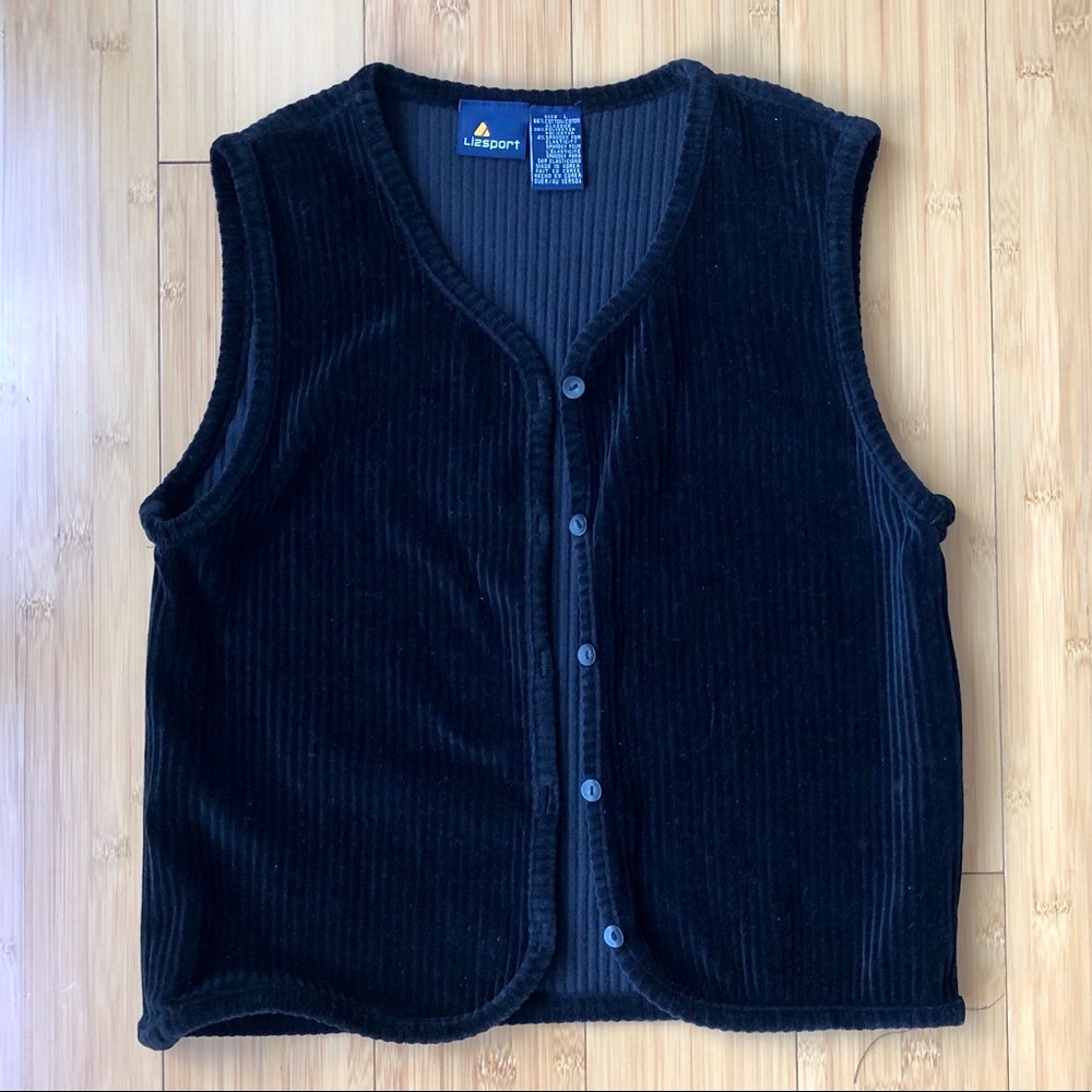 Black Corduroy Vest